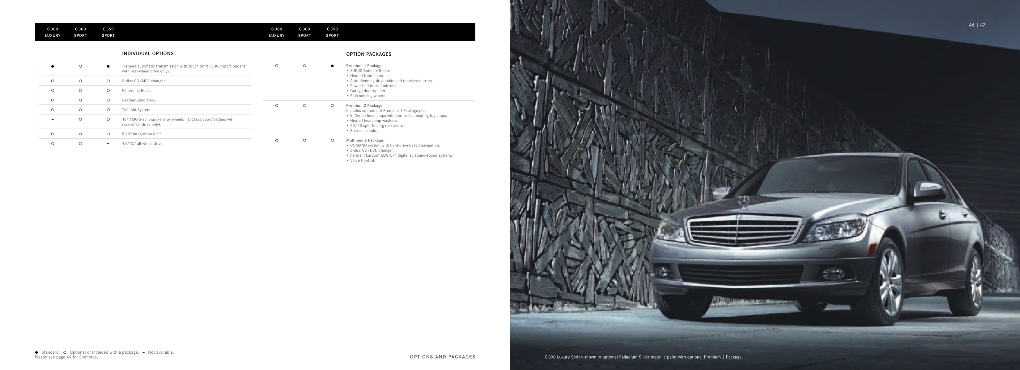 2008 Mercedes-Benz C-Class Brochure Page 16